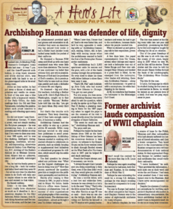 Archbishop Hannan Tribute Section